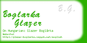 boglarka glazer business card
